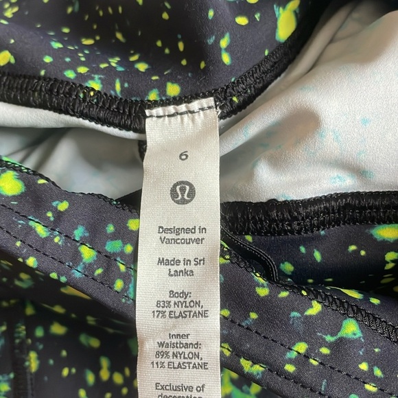 Lululemon Base pace High rise 25in sparks fly multi size 6 - Picture 3 of 3